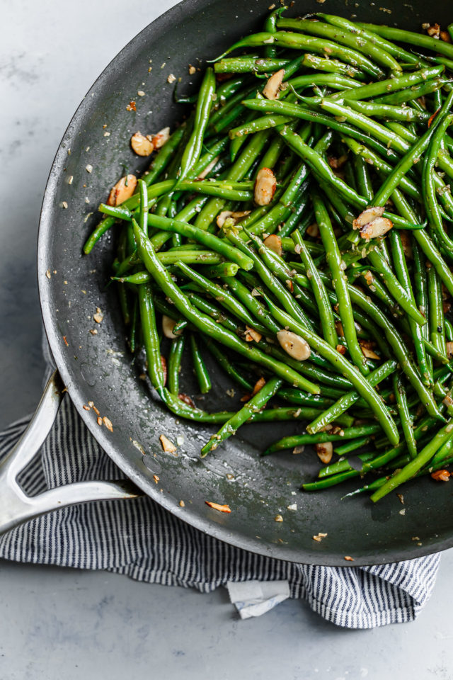 Green Beans Almondine (Green Beans with Almonds) - A Beautiful Plate