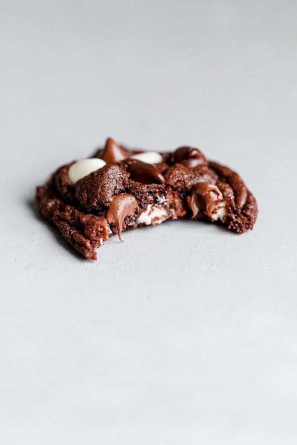 Valentines Day Triple Chocolate Chip Cookies 