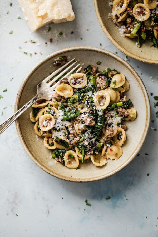 Broccoli Rabe and Sausage Pasta - A Beautiful Plate