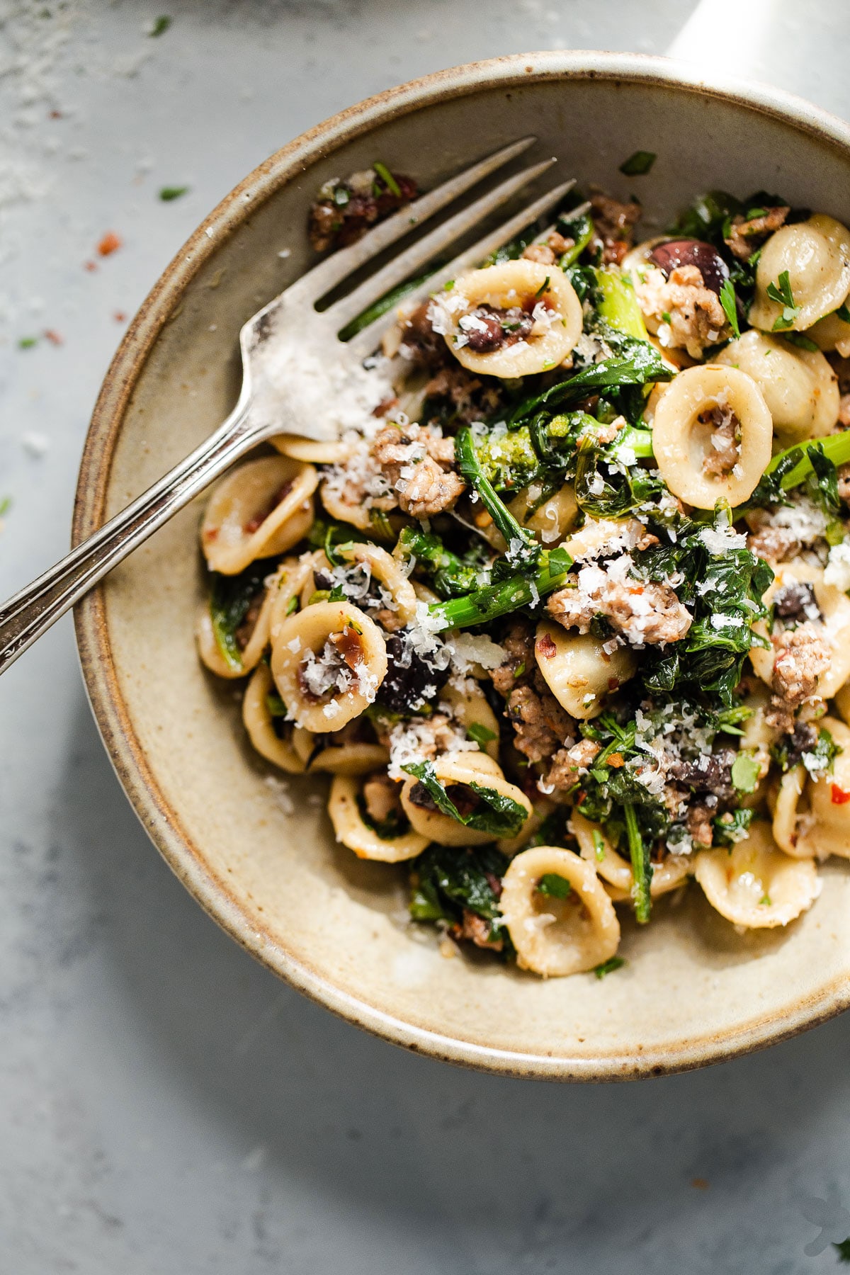 Broccoli Rabe and Sausage Pasta - A Beautiful Plate