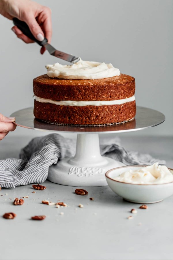 How to Frost A Carrot Cake