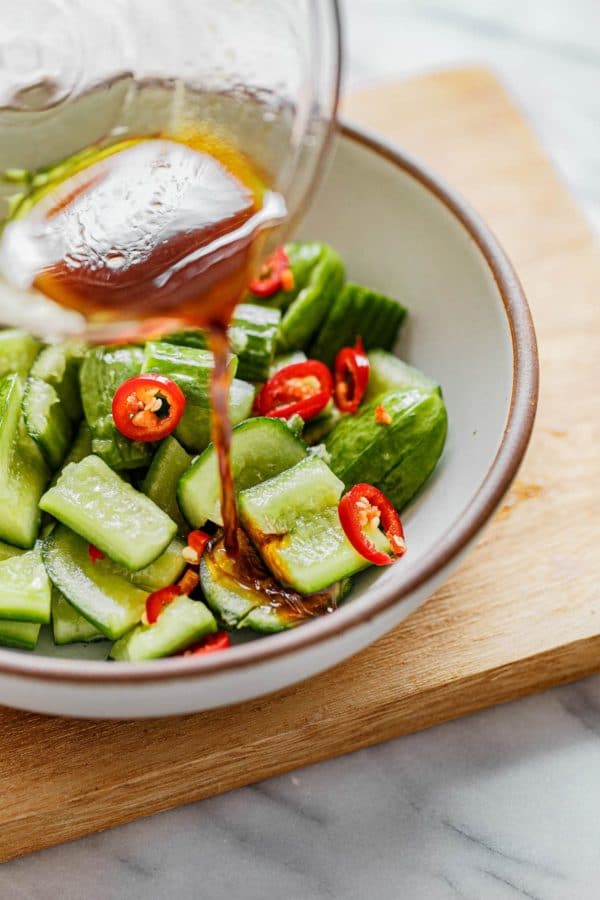 Smashed Cucumber Salad Vinegar