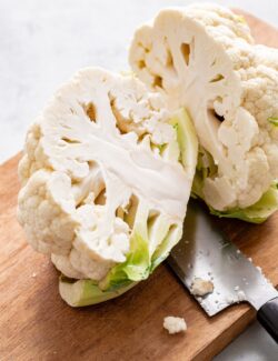 Sliced Head of Cauliflower