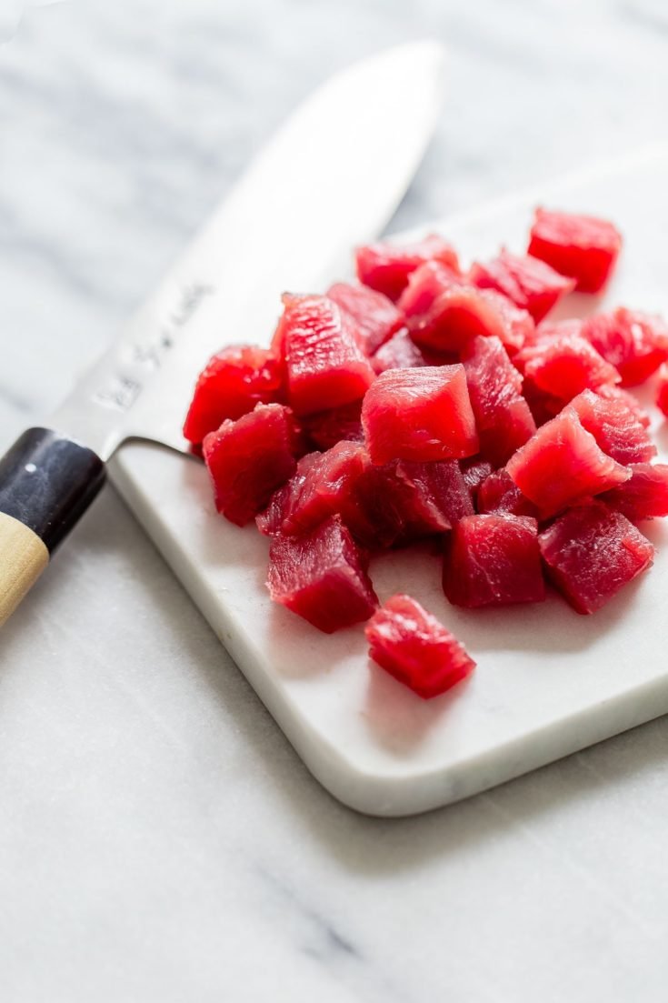 Shoyu Ahi Poke (Hawaiian Ahi Poke Bowl Recipe) A Beautiful Plate