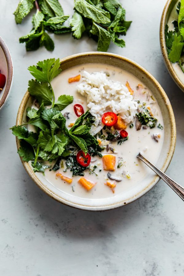 Vegetarian Thai Coconut Soup