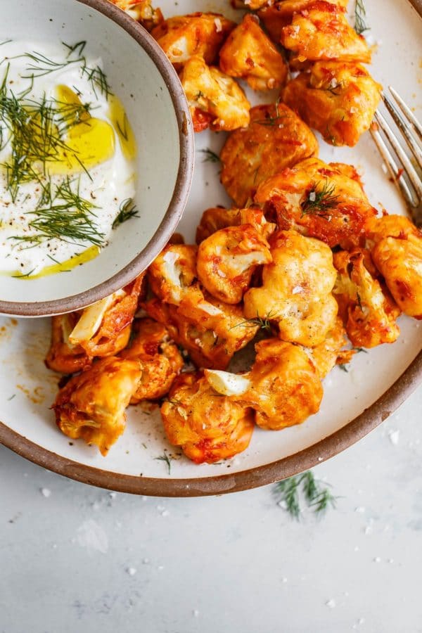 Baked Buffalo Cauliflower Florets