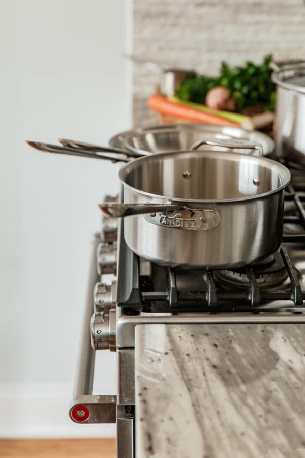 D5 Brushed Stainless Steel Cookware