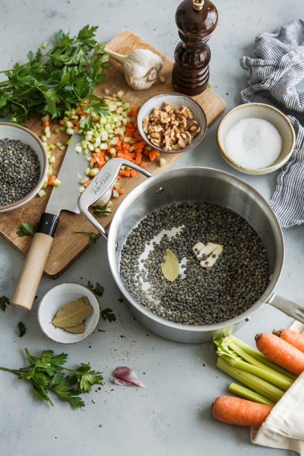 French Lentil Salad Ingredients