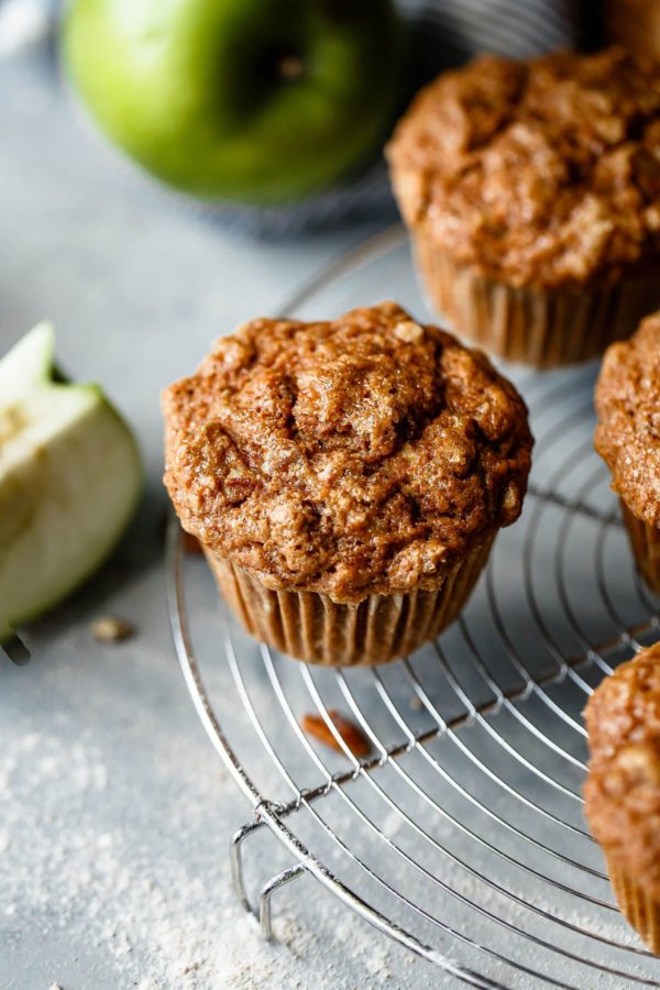 Whole Wheat Apple Cinnamon Muffins