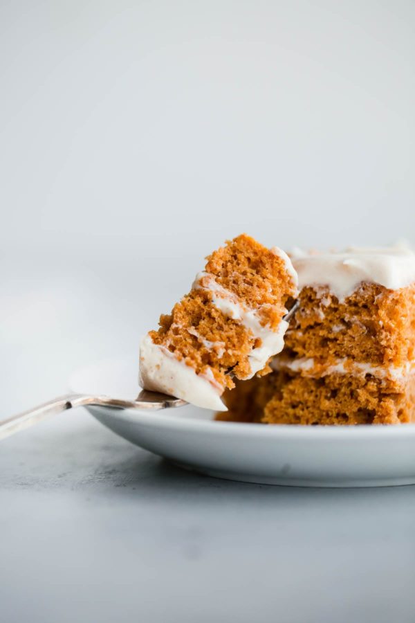 Pumpkin Sheet Cake with Cream Cheese Frosting