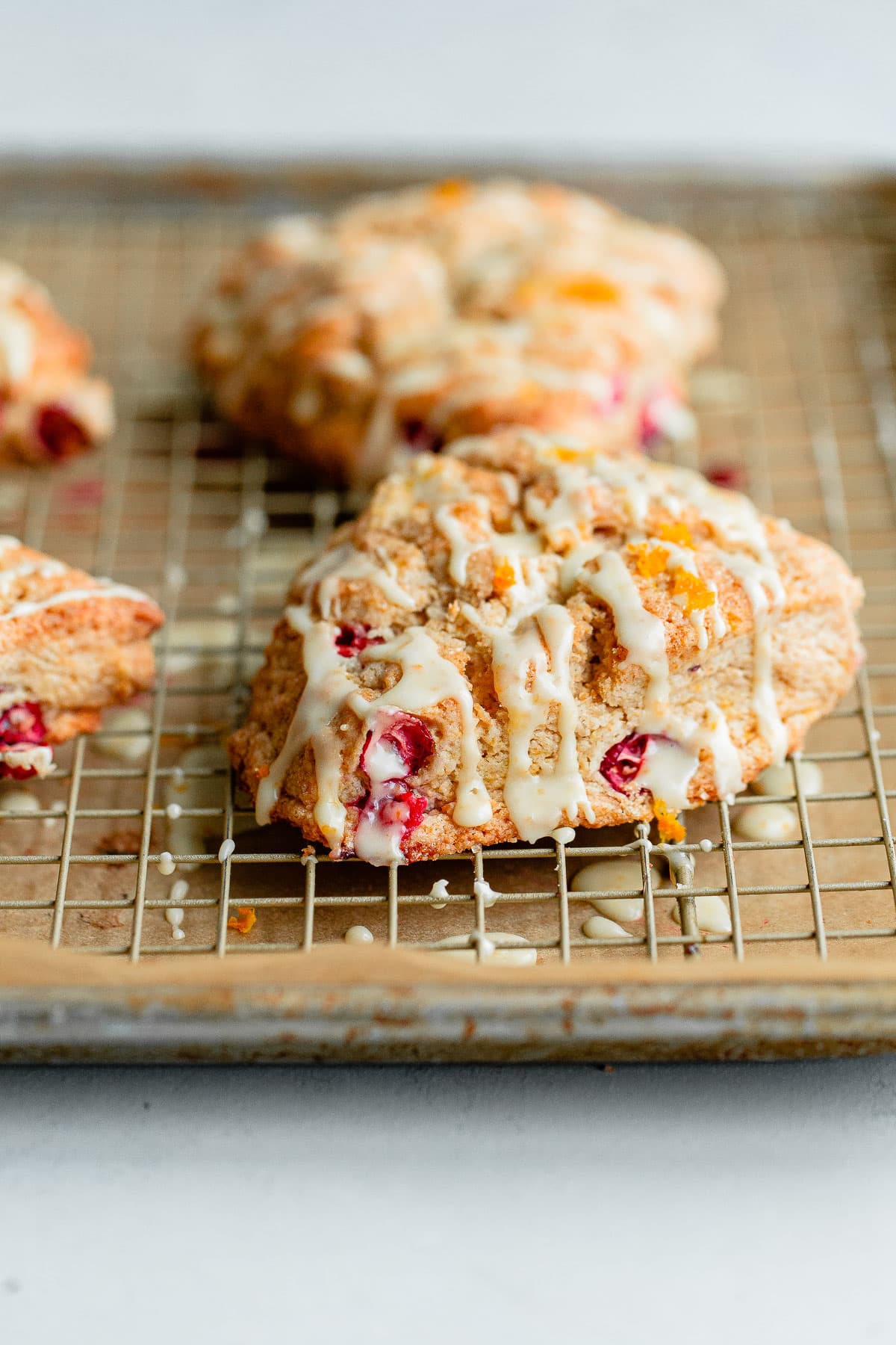 Cranberry Orange Scones (Cranberry Scones Recipe) - A Beautiful Plate