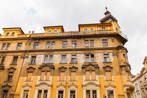 Yellow Building in Prague