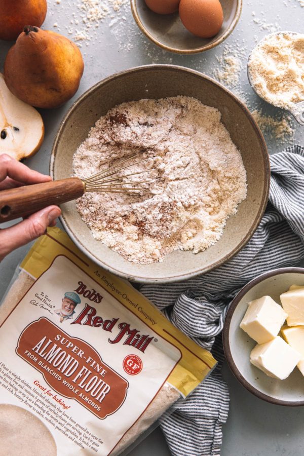 Bobs Red Mill Super Fine Almond Flour and Pear Cake Ingredients