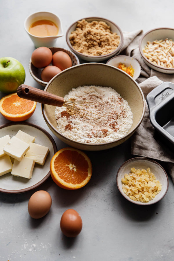 Traditional Fruit Cake Ingredients