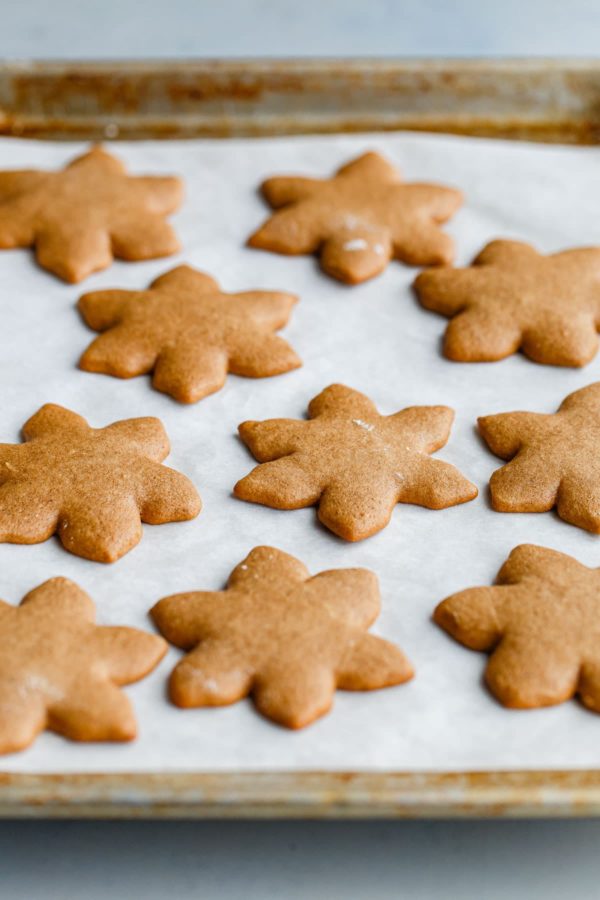 Lebkuchen on Baking Sheet