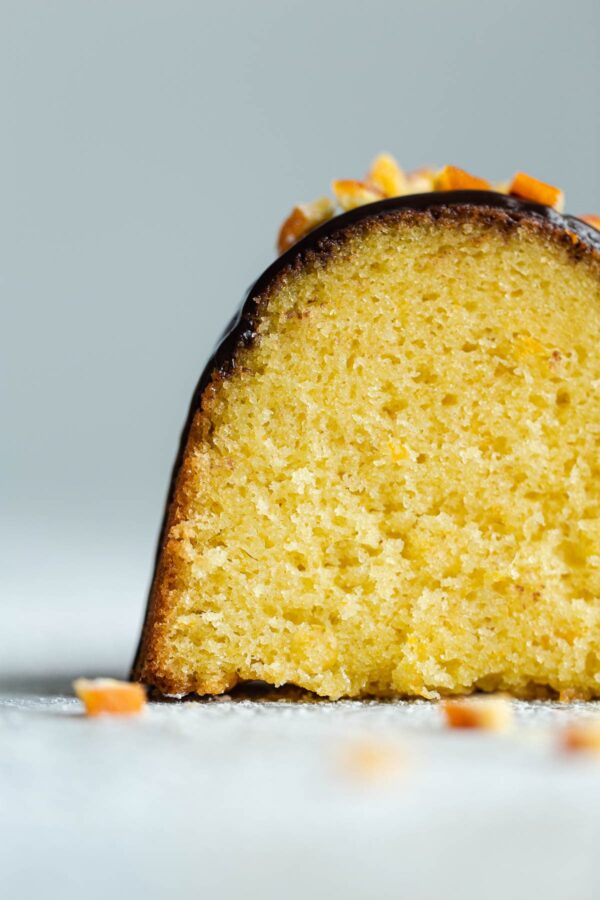 Orange Bundt Cake Crumb