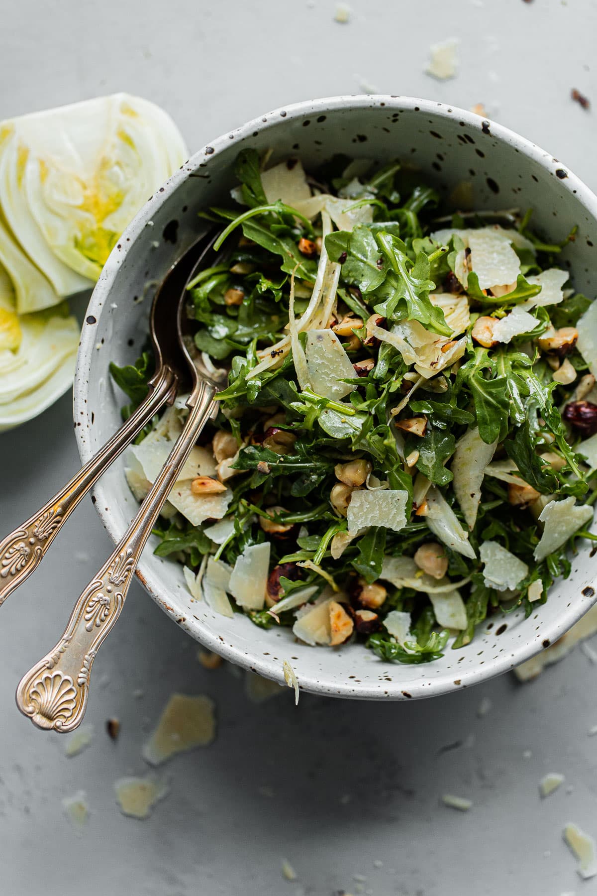 Shaved Fennel Arugula Salad | A Beautiful Plate