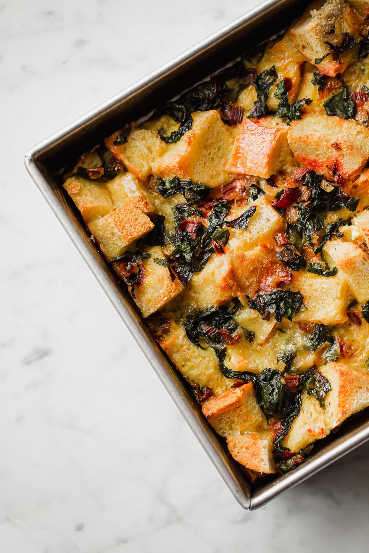 Vegetarian Breakfast Strata (Overnight Strata Recipe) A Beautiful Plate