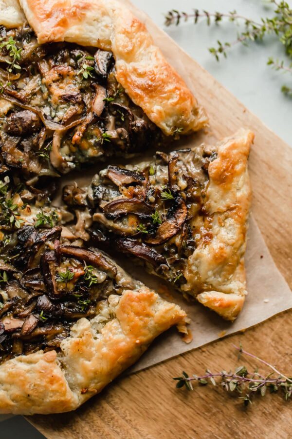 Sliced Mushroom Galette