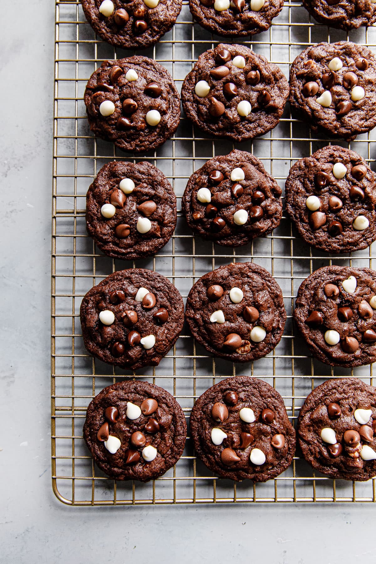 Triple Chocolate Cookies (Chewy Chocolate Cookie Recipe) A Beautiful