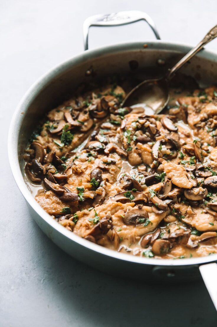 Healthier Chicken Marsala A Beautiful Plate