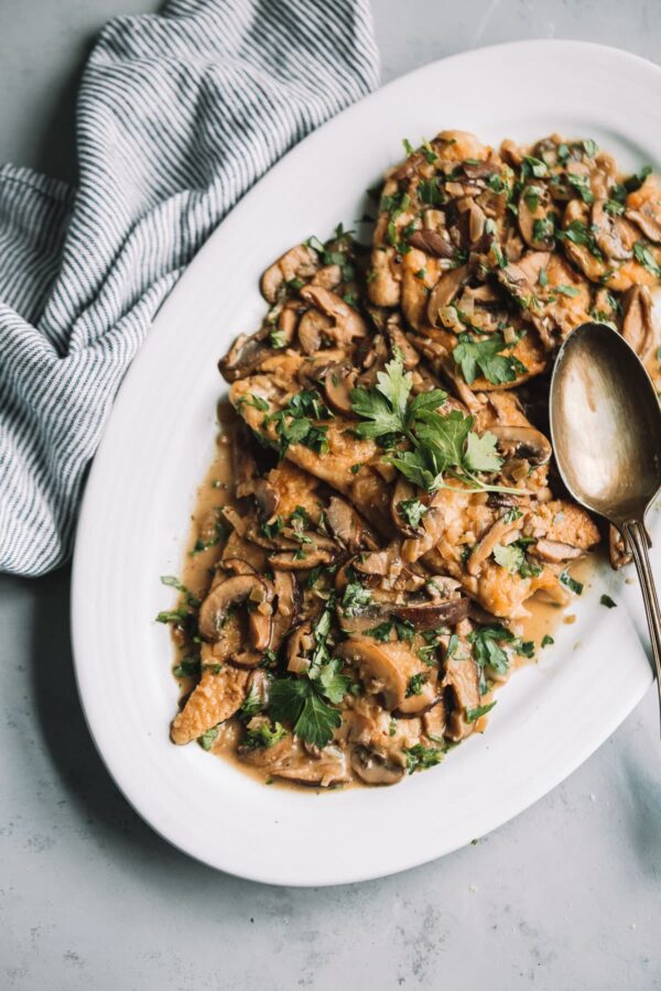 Healthier Chicken Marsala - A Beautiful Plate