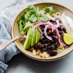 Black Bean and Rice Bowl