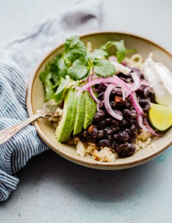 Black Bean and Rice Bowl