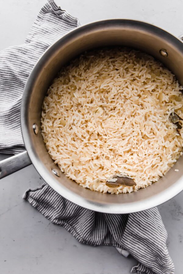 Cooked Basmati Rice Pilaf