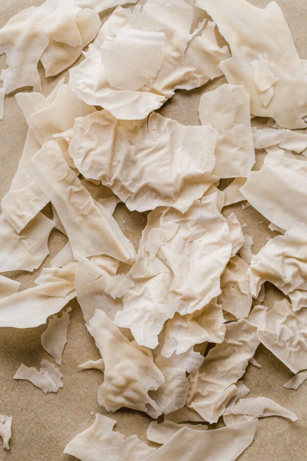 dried sourdough starter shards