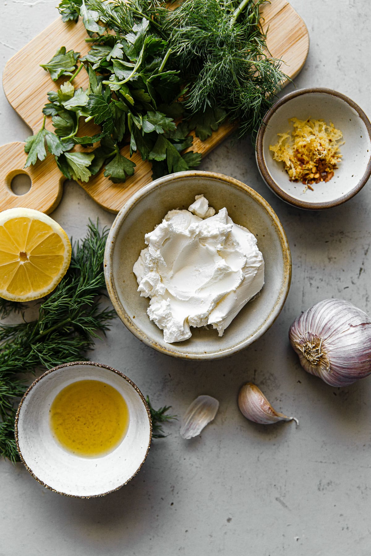 Garlicky Herbed Goat Cheese Spread A Beautiful Plate