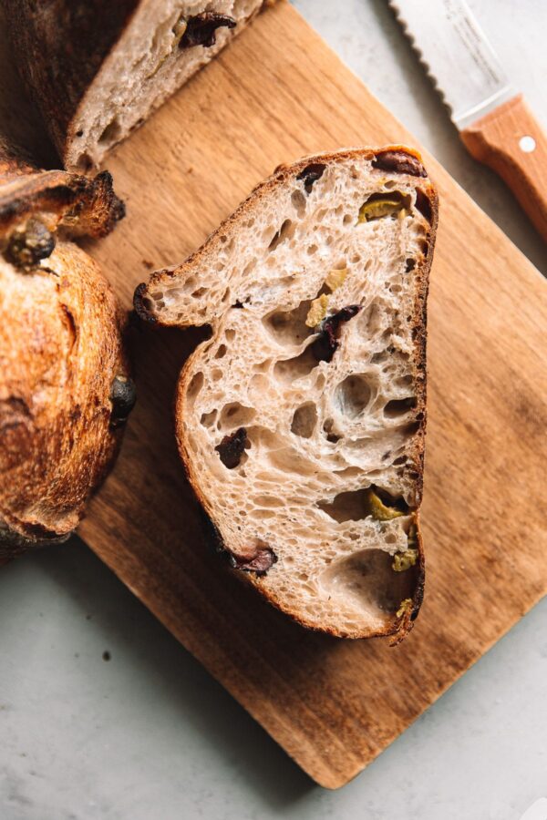 Kalamata and Castelvetrano Olive Sourdough