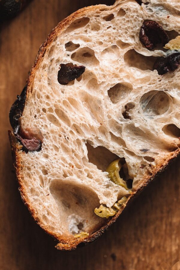 Kalamata and Castelvetrano Olive Sourdough