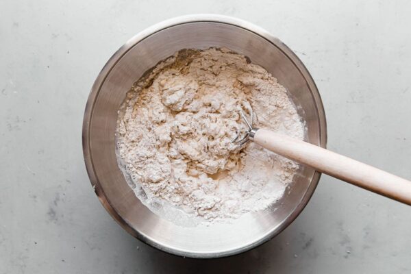 Mixing Olive Sourdough Dough