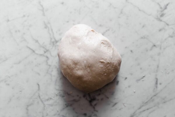 Rounded Sourdough Dough