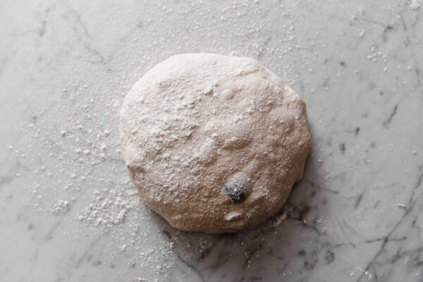 Shaping Olive Sourdough Bread