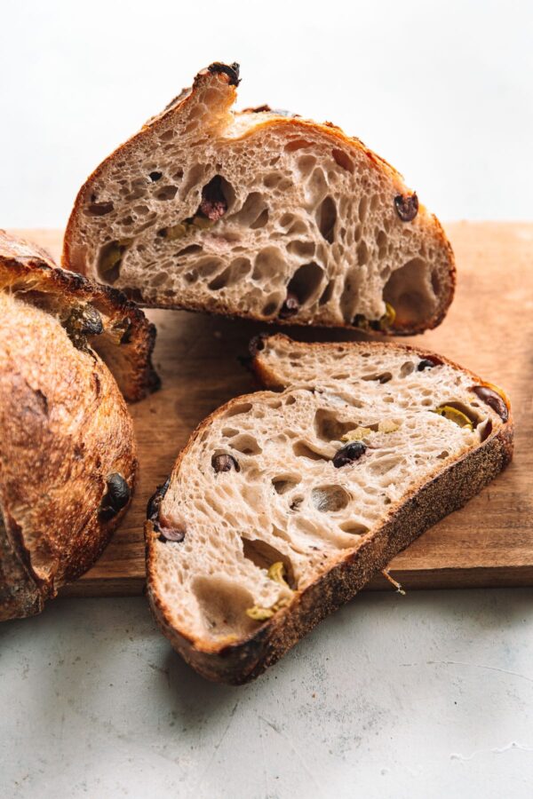 Kalamata and Castelvetrano Olive Sourdough