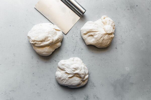 Divided Pizza Dough