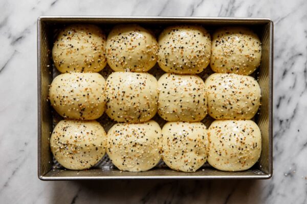 Unbaked Everything Dinner Rolls