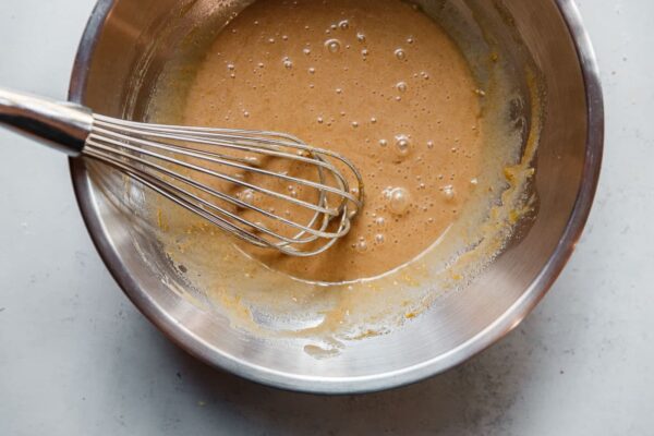 Whisked Batter in Bowl