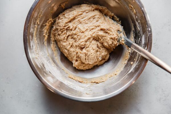 Hazelnut Raspberry Crumb Cake Batter