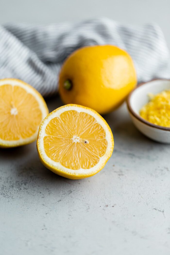 Sliced Lemons and Lemon Zest