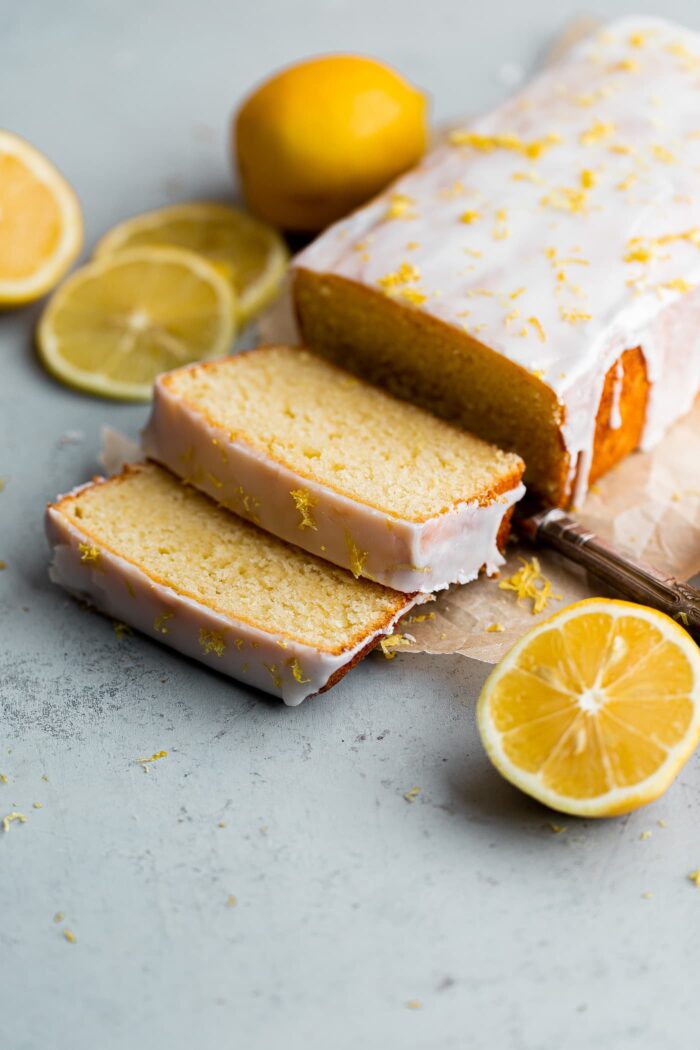 Sliced Lemon Loaf Cake