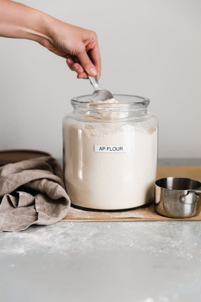 Scooping Flour from Container