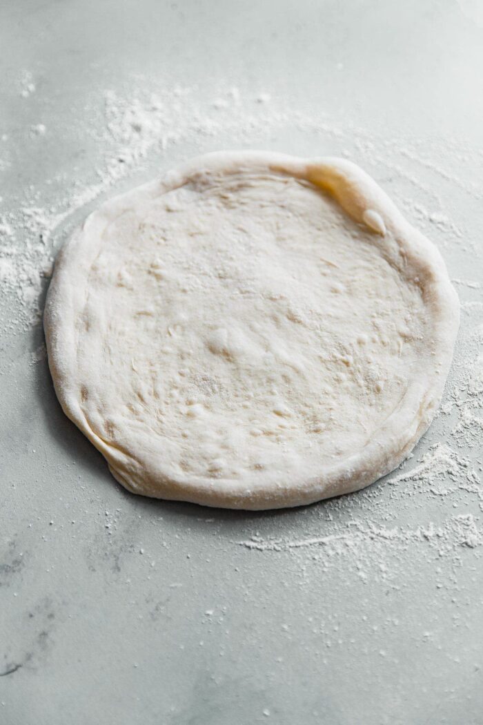 Bread Flour Shaped Pizza Dough