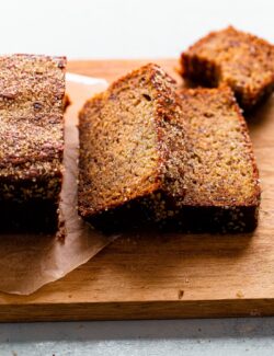 Sliced Moist Banana Bread