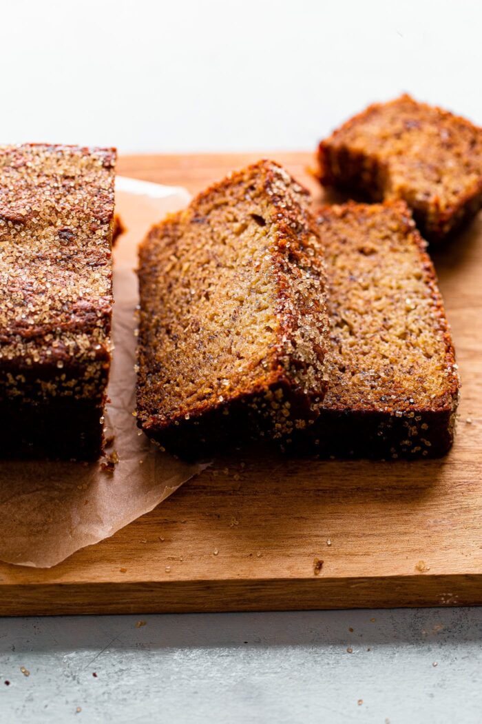 Sliced Moist Banana Bread