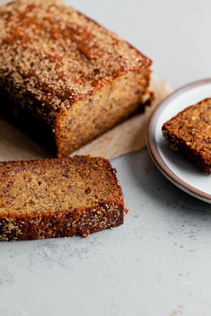 Sliced Moist Banana Bread