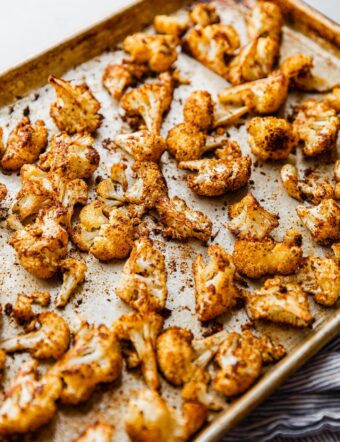 Spiced Roasted Cauliflower on Sheet Pan