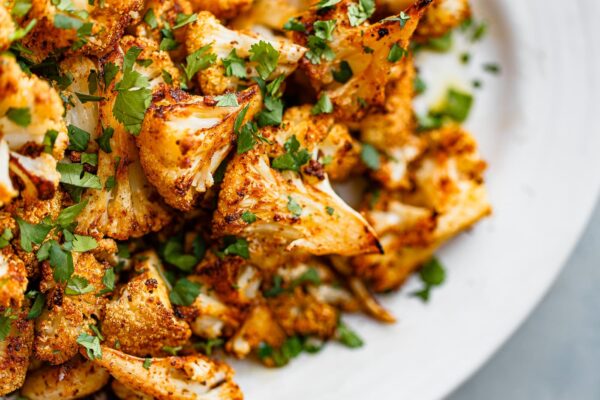 Easy Spiced Roasted Cauliflower Florets